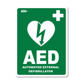 Aero Healthcare CARDIACT AED Sticker 22.5 x 30cm